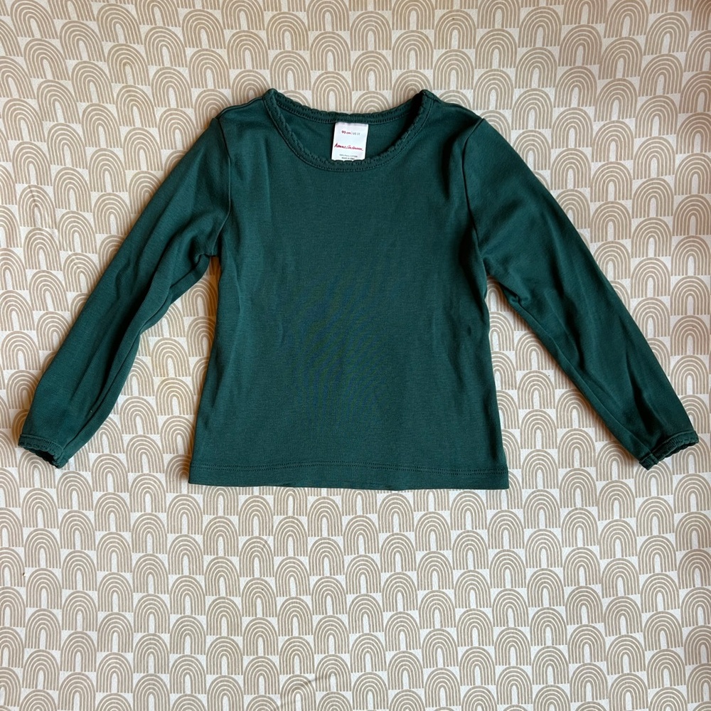 Hanna Andersson Forest Green Long Sleeve Tee